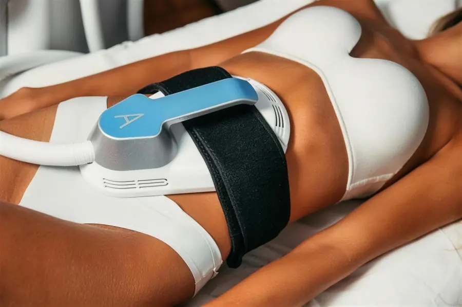 EMSlim na stomaku, fotografija iz Body Time-a